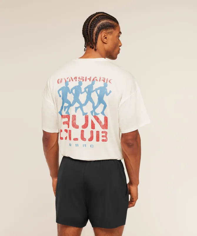 Gymshark GSRC Stencil Graphic T-Shirt - Soft White made by Gymshark