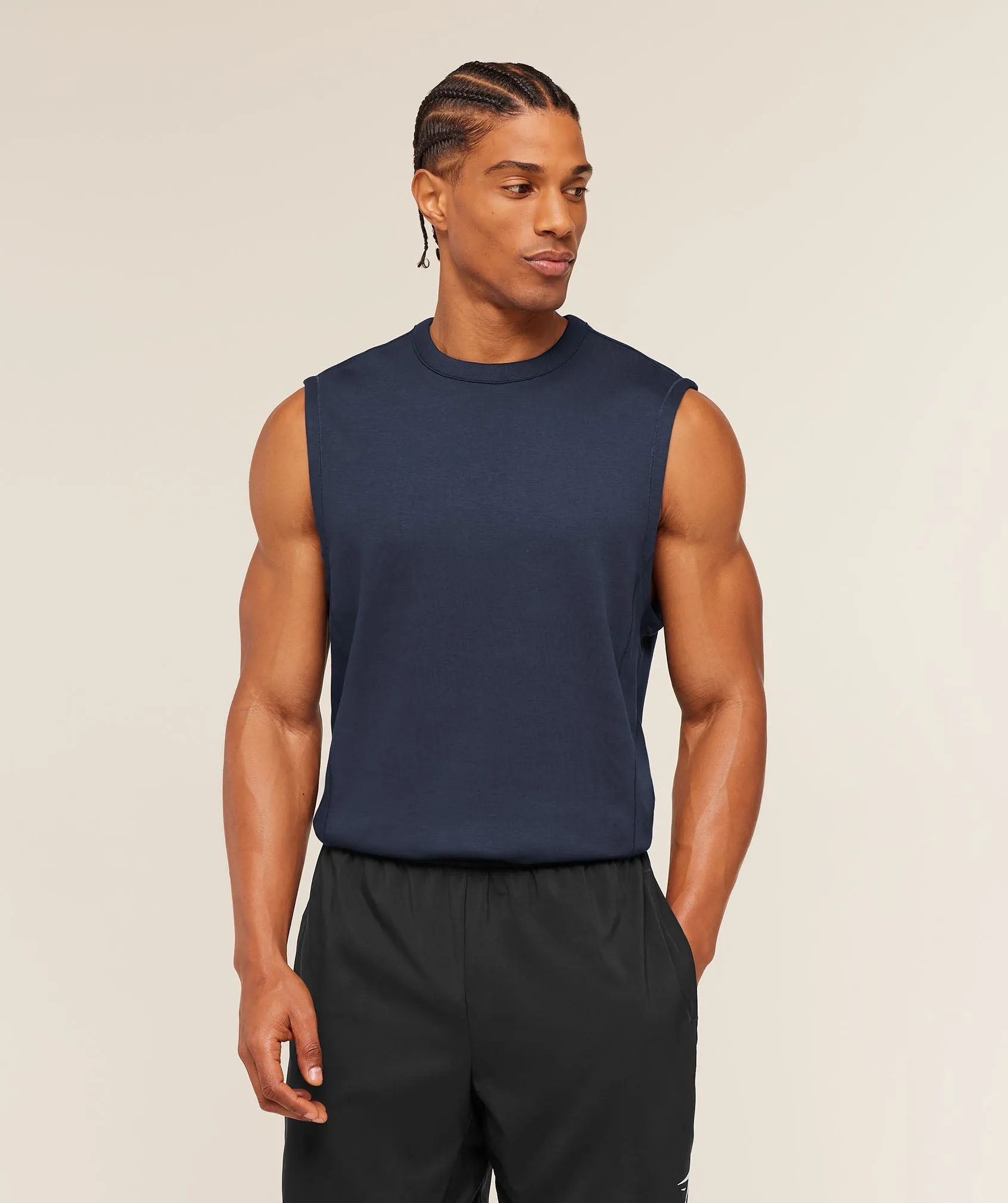 Gymshark Off Duty Tank - Heavy Blue sold by Gymshark