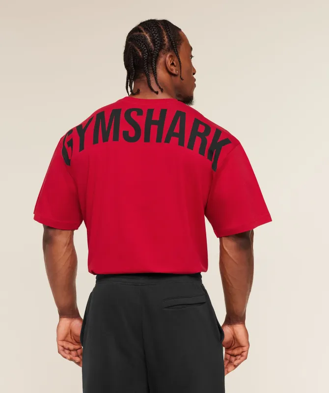 Gymshark Power T-Shirt - Conditioning Red made by Gymshark