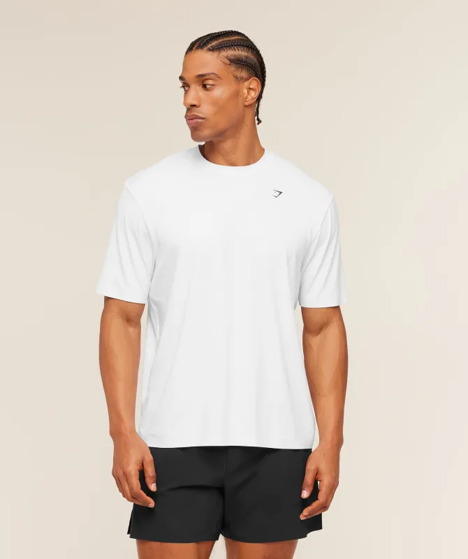 Gymshark Evolve T-Shirt - White made by Gymshark
