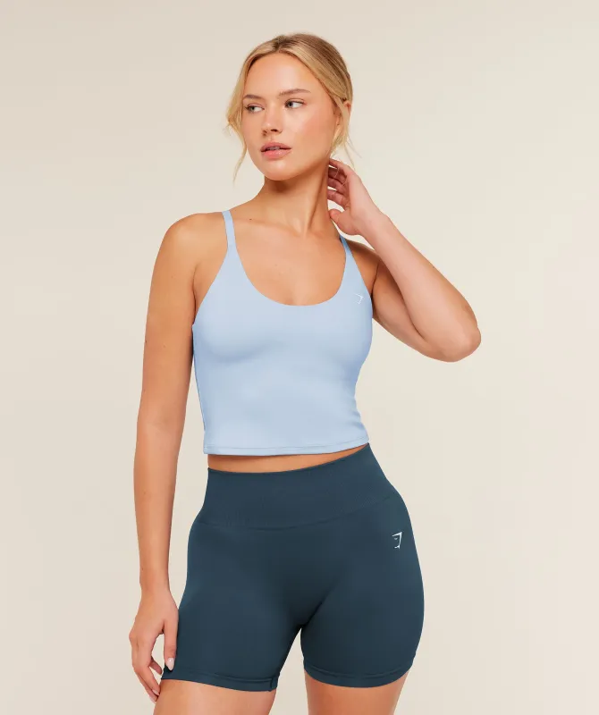 Gymshark Training Cami Tank With Shelf - Chilled Blue made by Gymshark