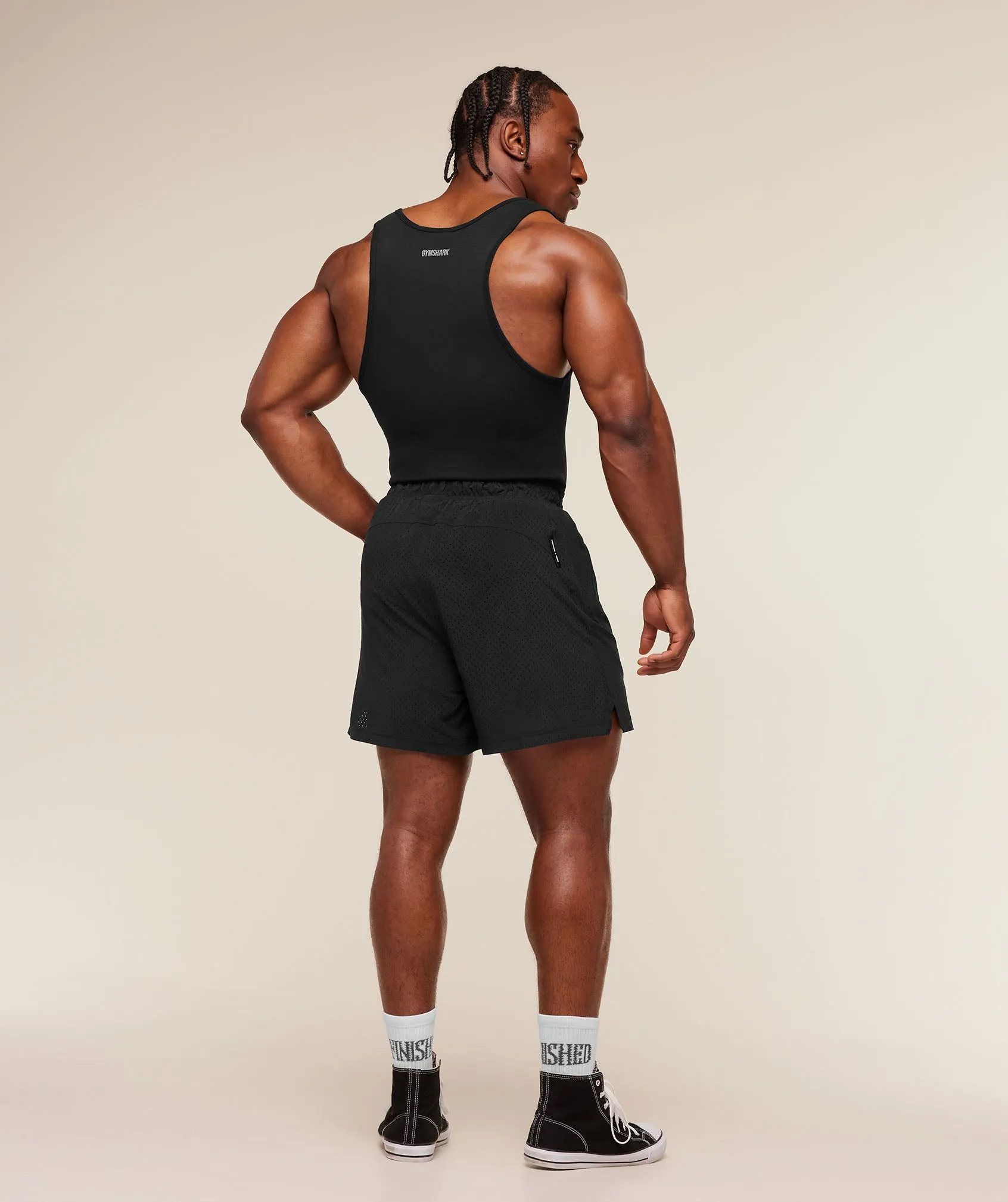 Gymshark x CBUM Ribbed Tank - Black sold by Gymshark product image thumbnail 5