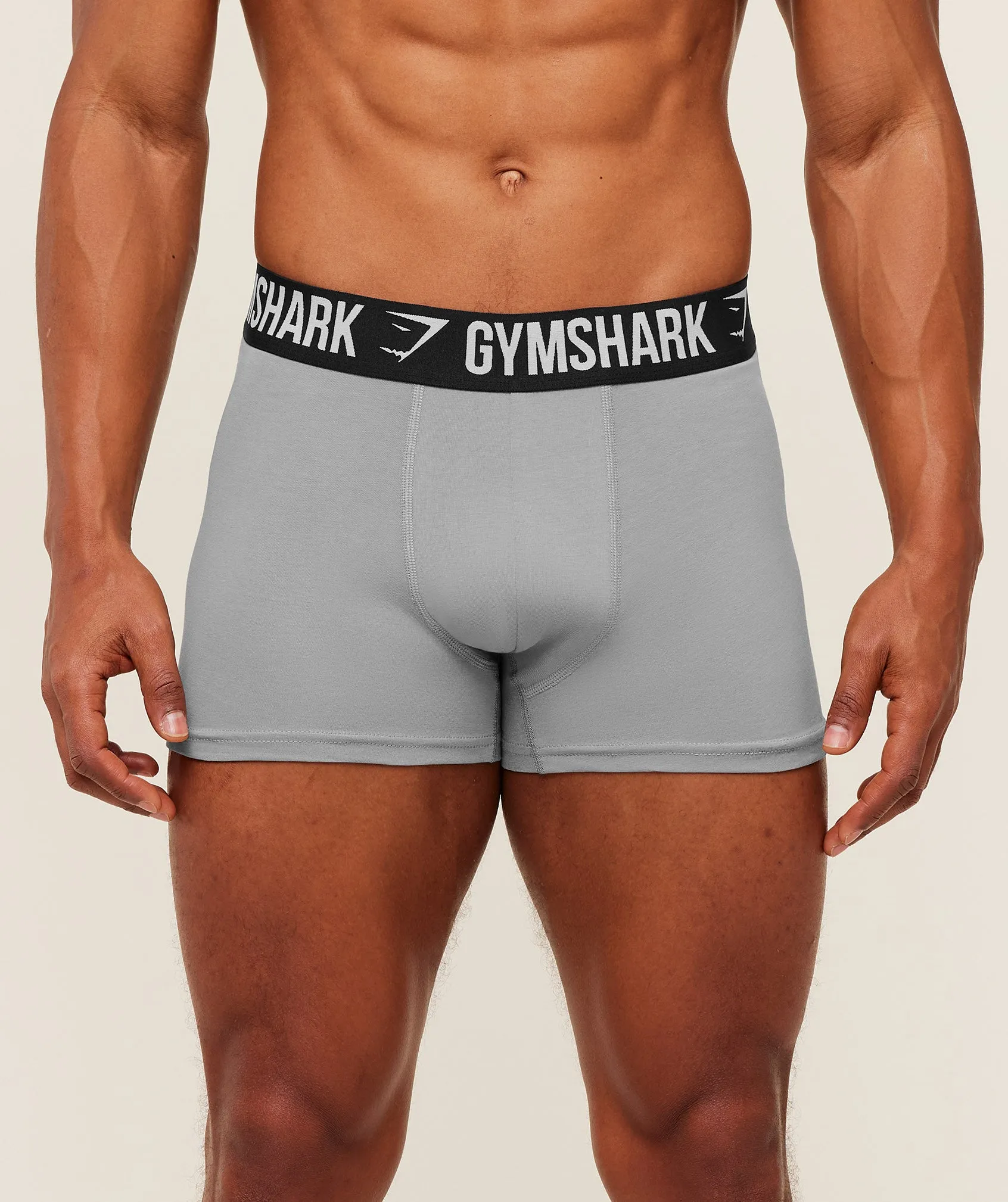 Gymshark Boxer Brief 3PK - GS Smokey Grey/GS Smokey Grey/GS Smokey Grey sold by Gymshark