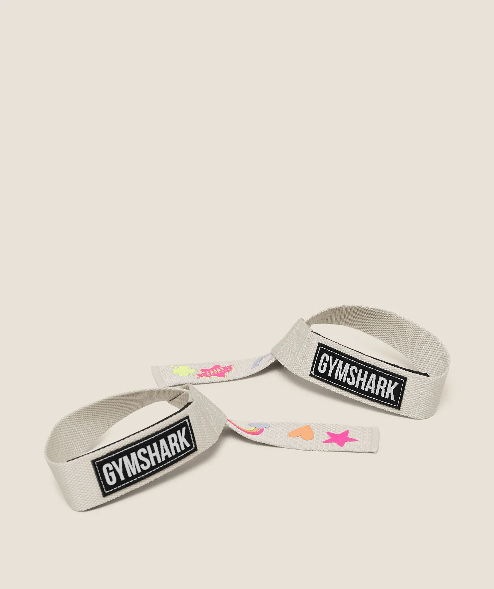 Gymshark Lucky Graphic Silicone Lifting Straps - Tinted White sold by Gymshark product image thumbnail 3