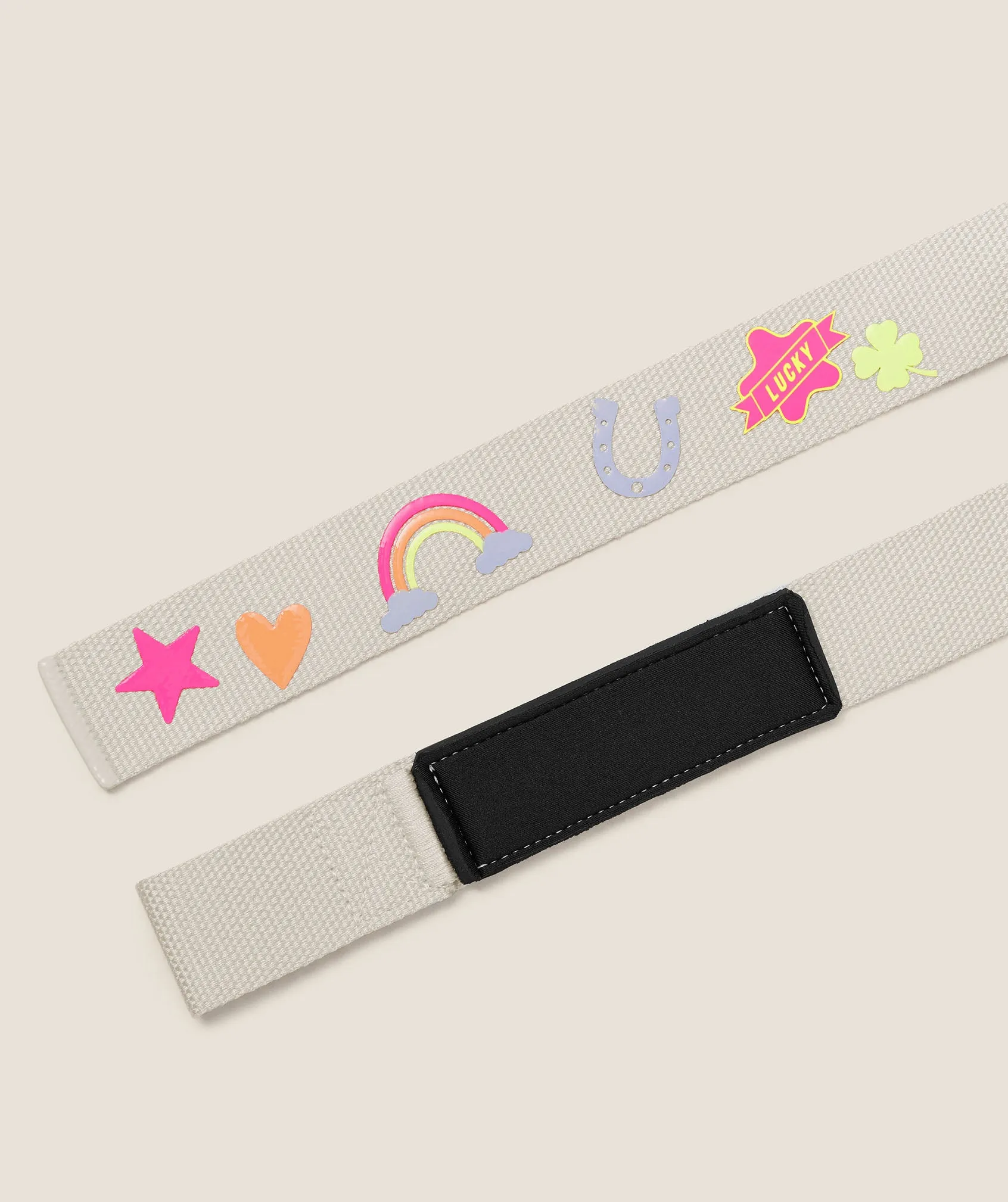 Gymshark Lucky Graphic Silicone Lifting Straps - Tinted White sold by Gymshark product image thumbnail 2