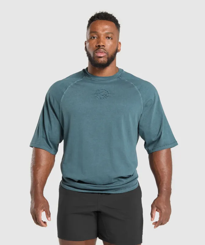 Gymshark Premium Legacy T-Shirt - Cargo Blue made by Gymshark