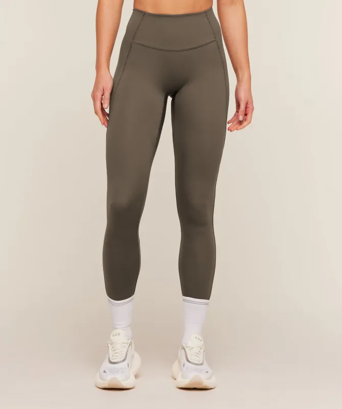 Gymshark Running Elite Leggings - Camo Brown made by Gymshark