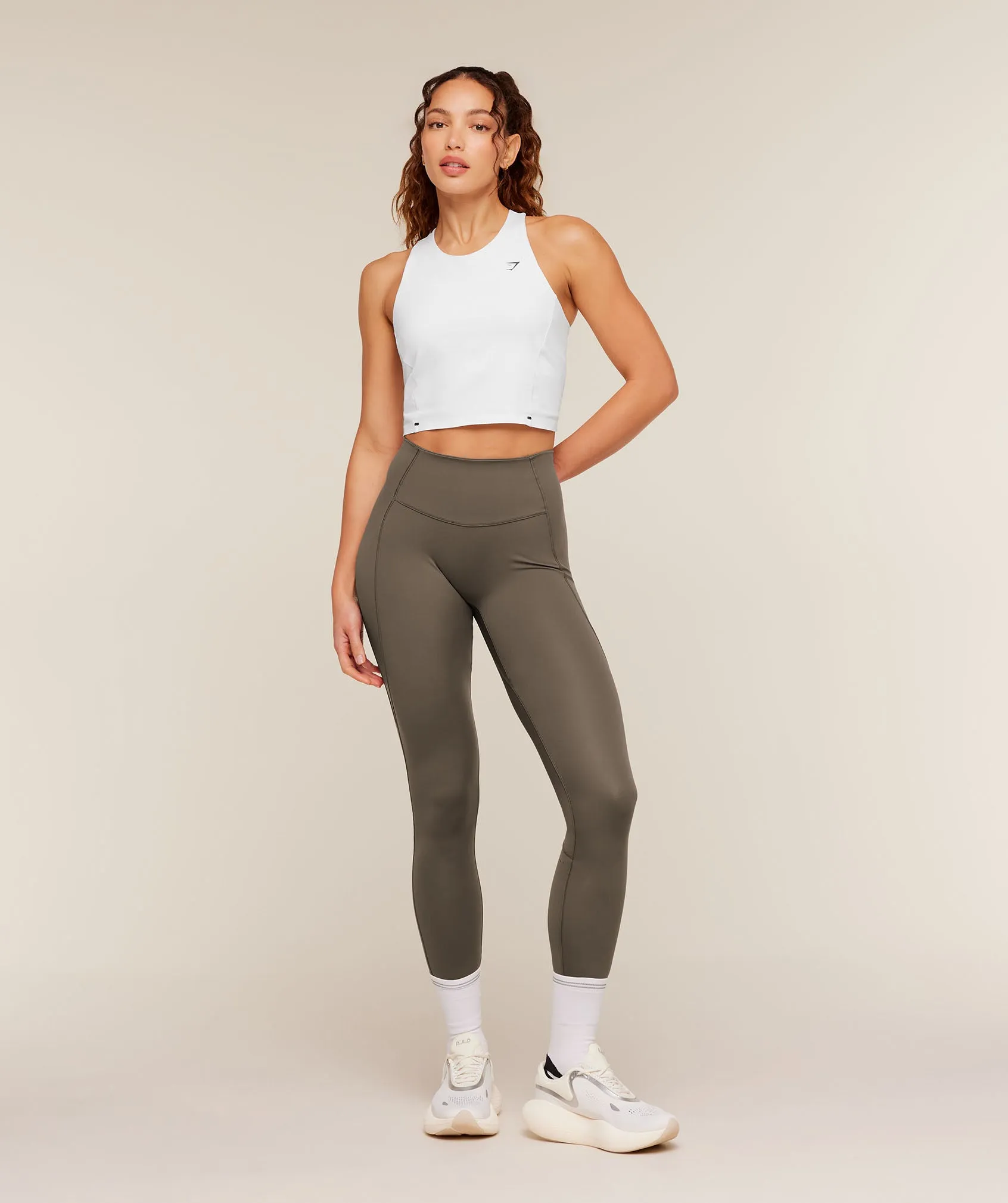 Gymshark Running Elite Leggings - Camo Brown sold by Gymshark product image thumbnail 4