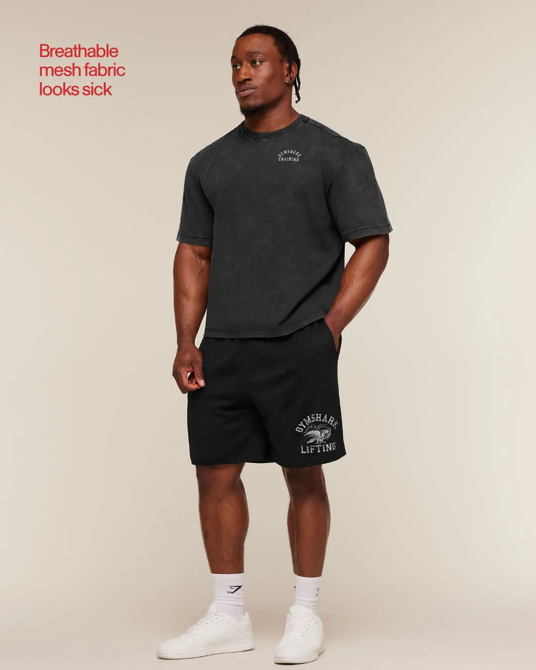 Gymshark Collective Mesh Shorts - Black sold by Gymshark product image thumbnail 3