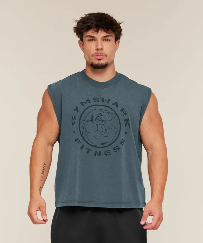 Gymshark Vintage Legacy Tank - Stealth Blue made by Gymshark