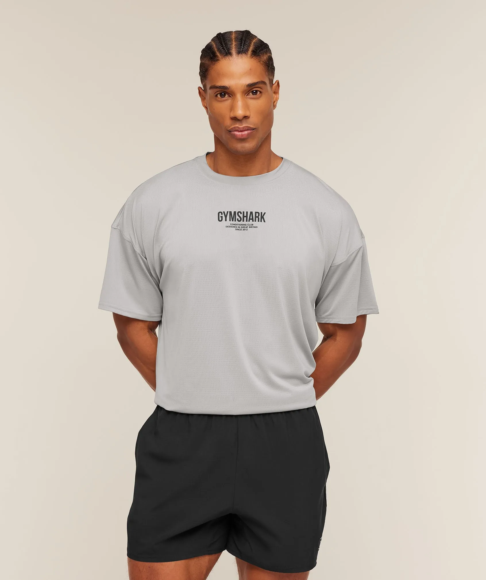 Gymshark Chrome Graphic T-Shirt - Stratus Grey sold by Gymshark product image thumbnail 2