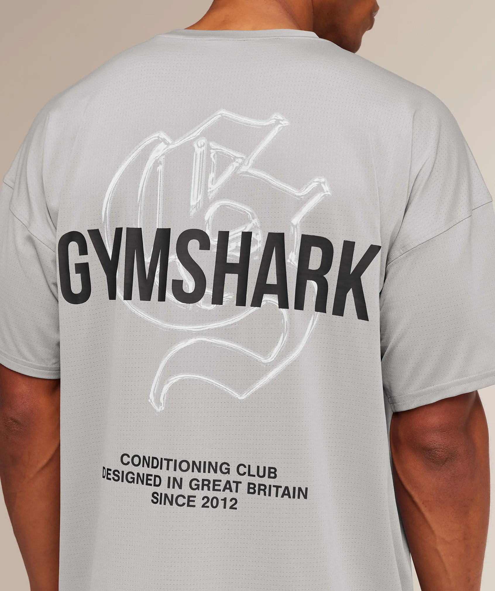 Gymshark Chrome Graphic T-Shirt - Stratus Grey sold by Gymshark product image thumbnail 5