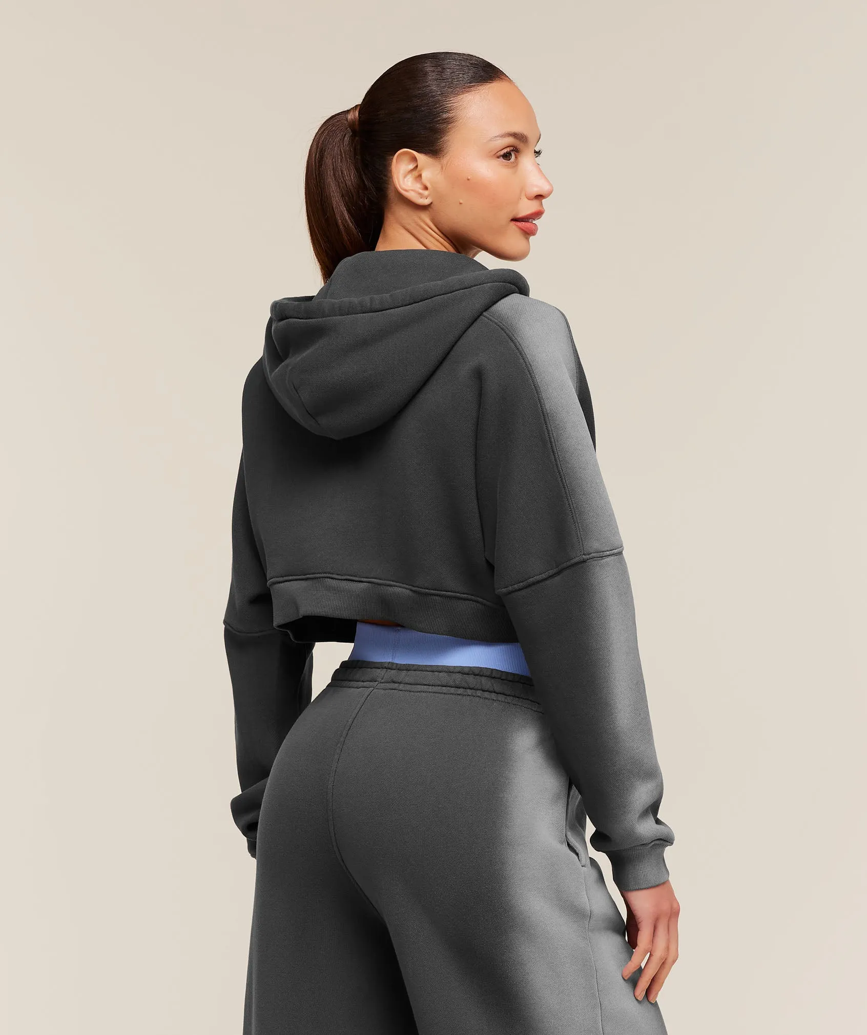 Gymshark Pump Washed Zip Through Hoodie - Onyx Grey/Stratus Grey sold by Gymshark product image thumbnail 2