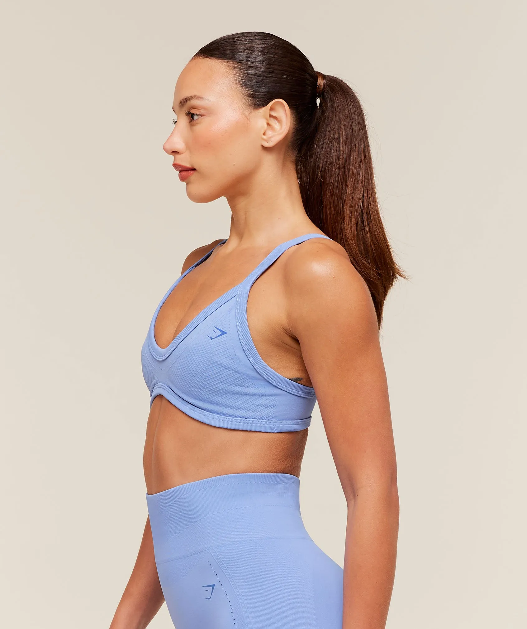 Gymshark Energise Seamless Sports Bra - Steady Purple sold by Gymshark product image thumbnail 3