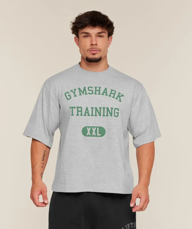 Gymshark Training Graphic T-Shirt - Light Grey Core Marl made by Gymshark