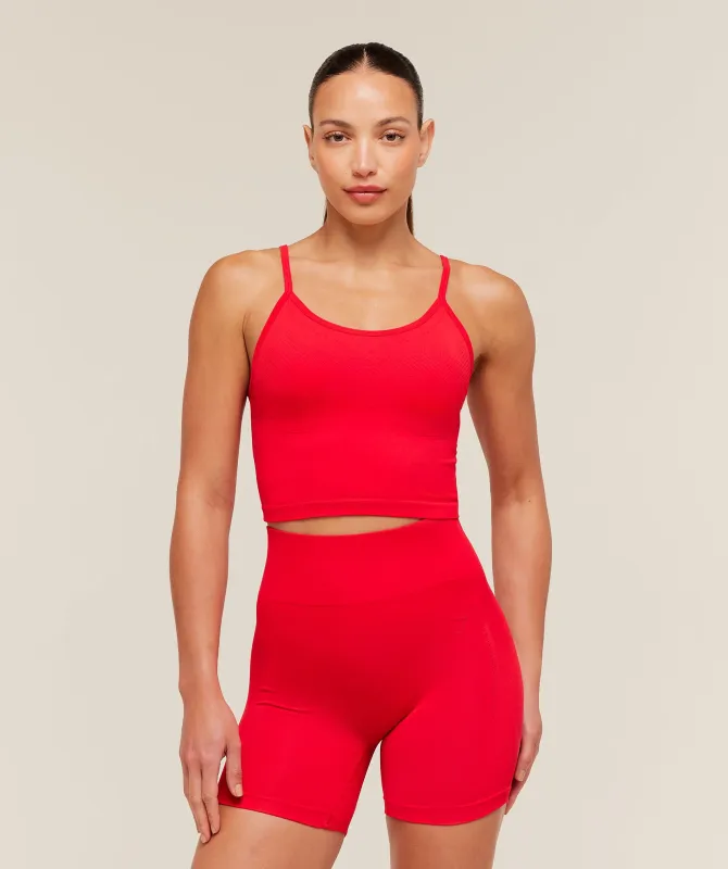 Gymshark Energise Seamless Crop Top - Athletic Red made by Gymshark