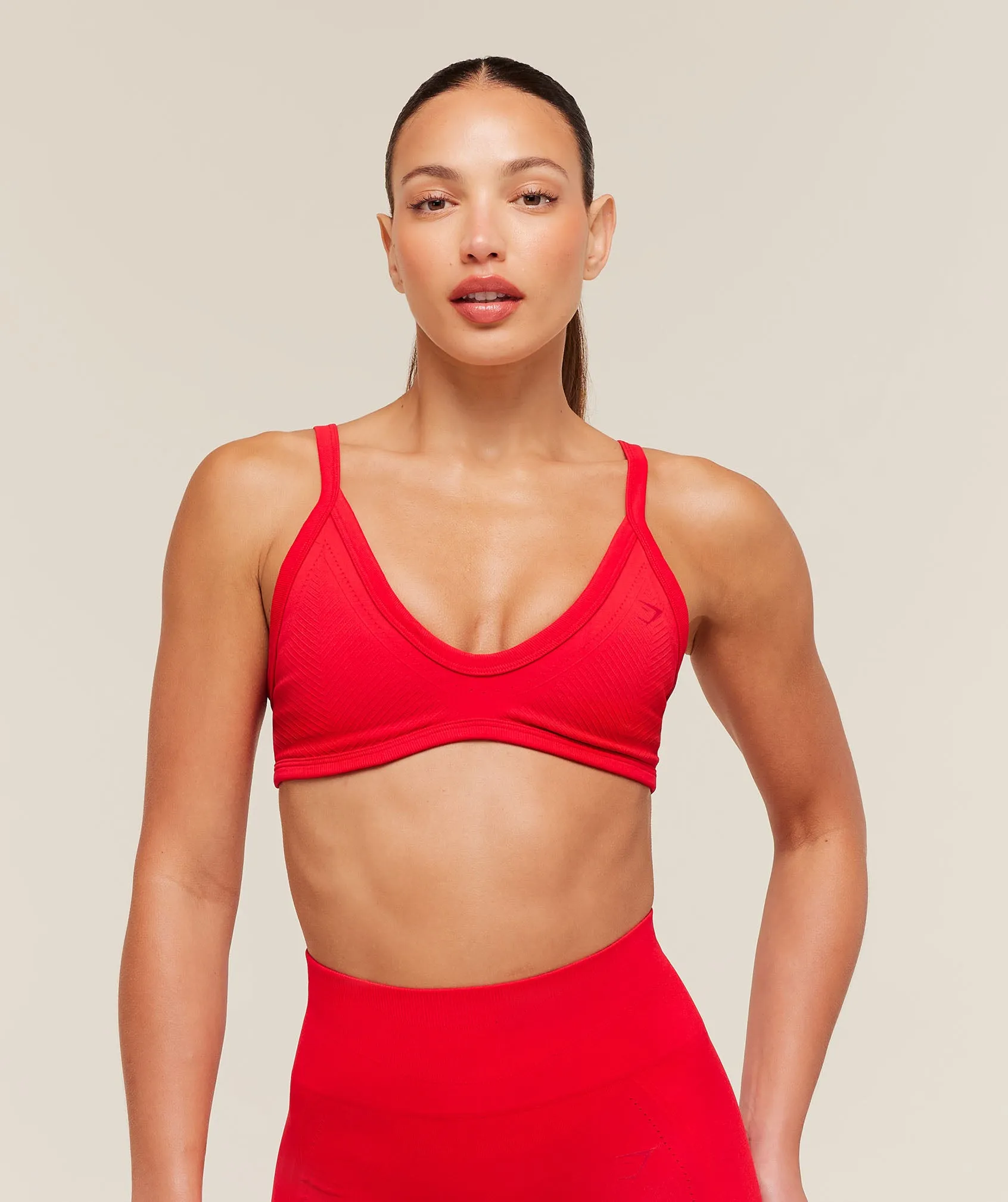 Gymshark Energise Seamless Sports Bra - Athletic Red sold by Gymshark