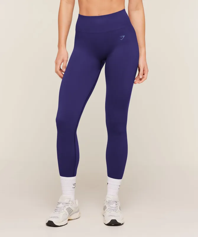 Gymshark Poise Seamless Leggings - Indigo Purple made by Gymshark