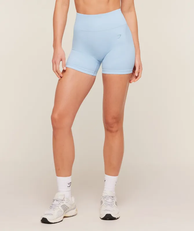 Gymshark Poise Seamless Shorts - Chilled Blue made by Gymshark