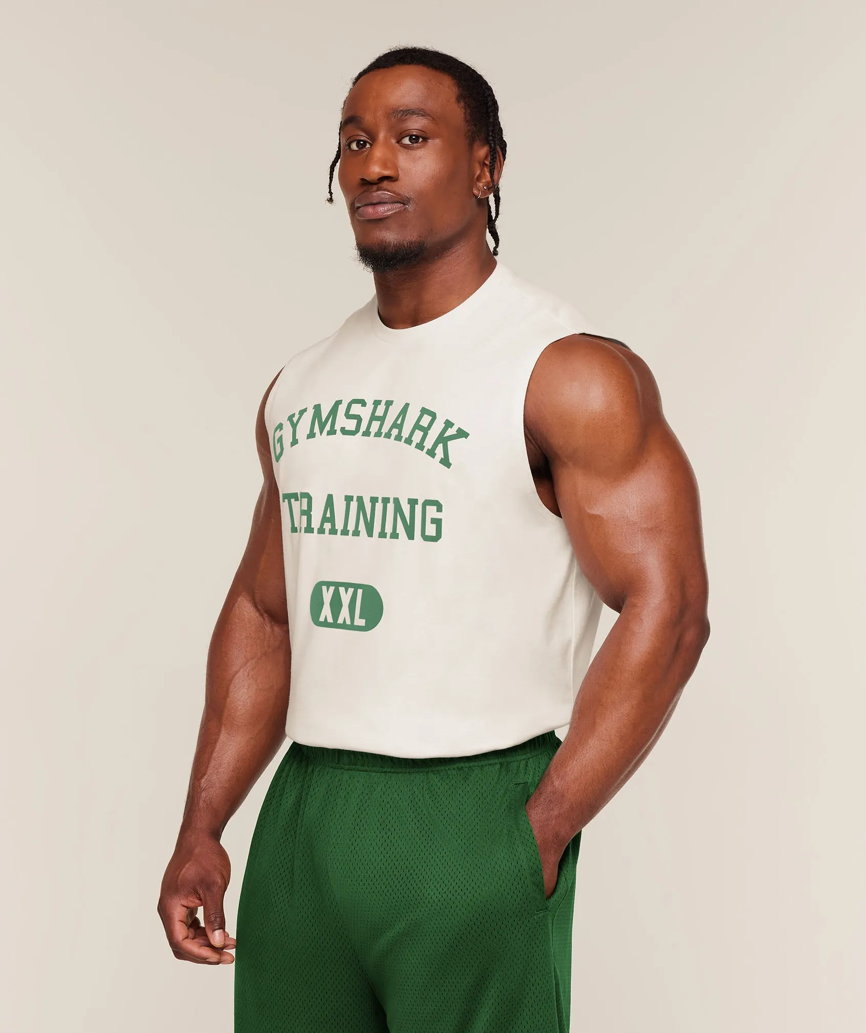 Gymshark Training Graphic Tank - Soft White sold by Gymshark product image thumbnail 2