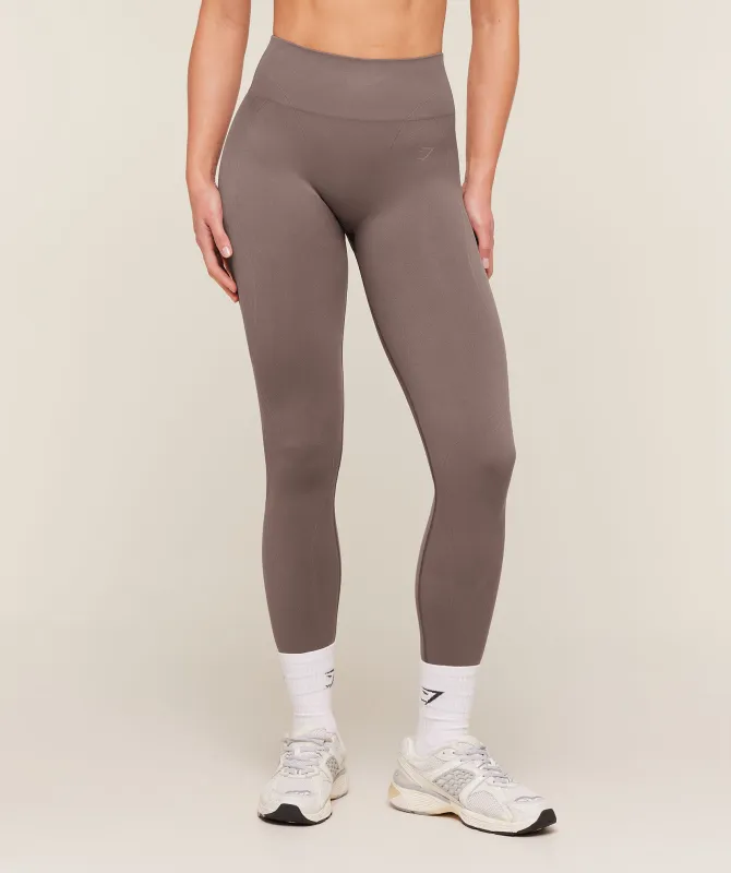 Gymshark Poise Seamless Leggings - Cool Brown made by Gymshark