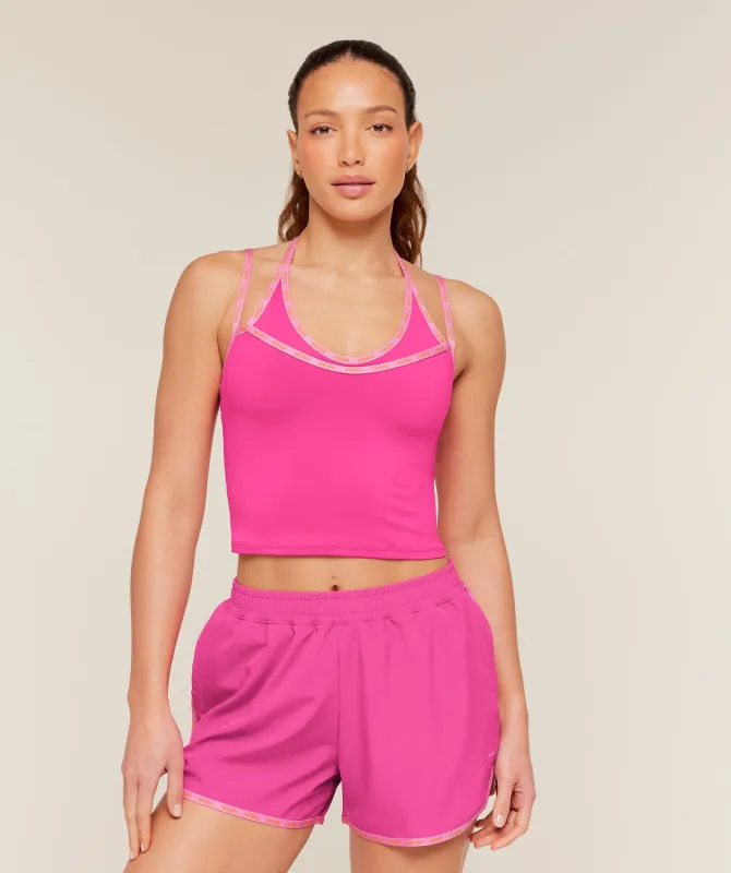 Gymshark Micro Logo Tank - Super-Set Pink made by Gymshark