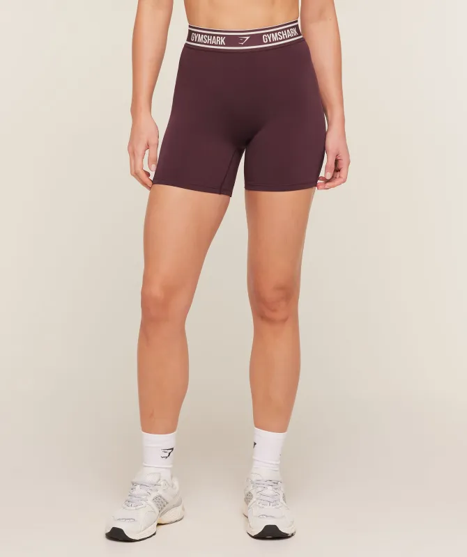 Gymshark Waistband Logo Shorts - Cherry Purple made by Gymshark