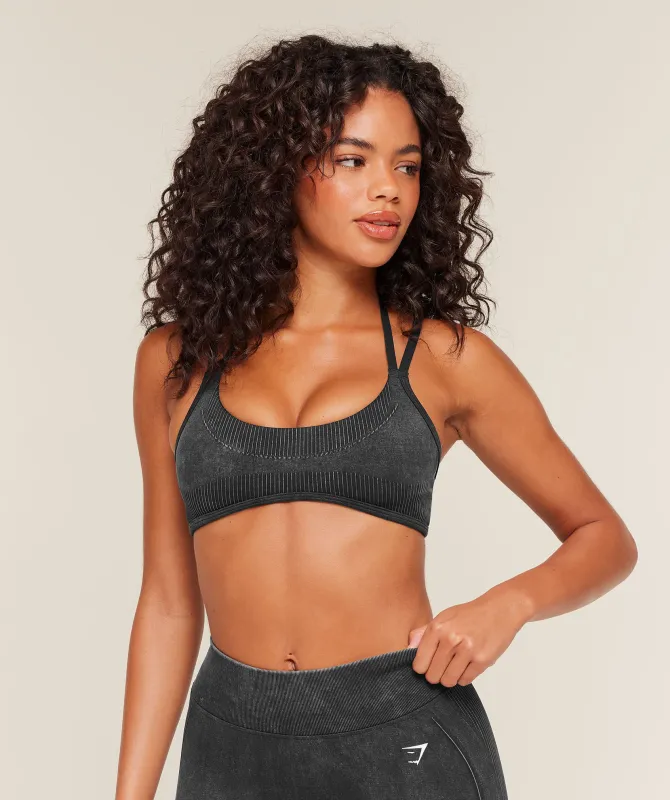 Gymshark x Bratz Light Support Sports Bra - Black/Wash made by Gymshark