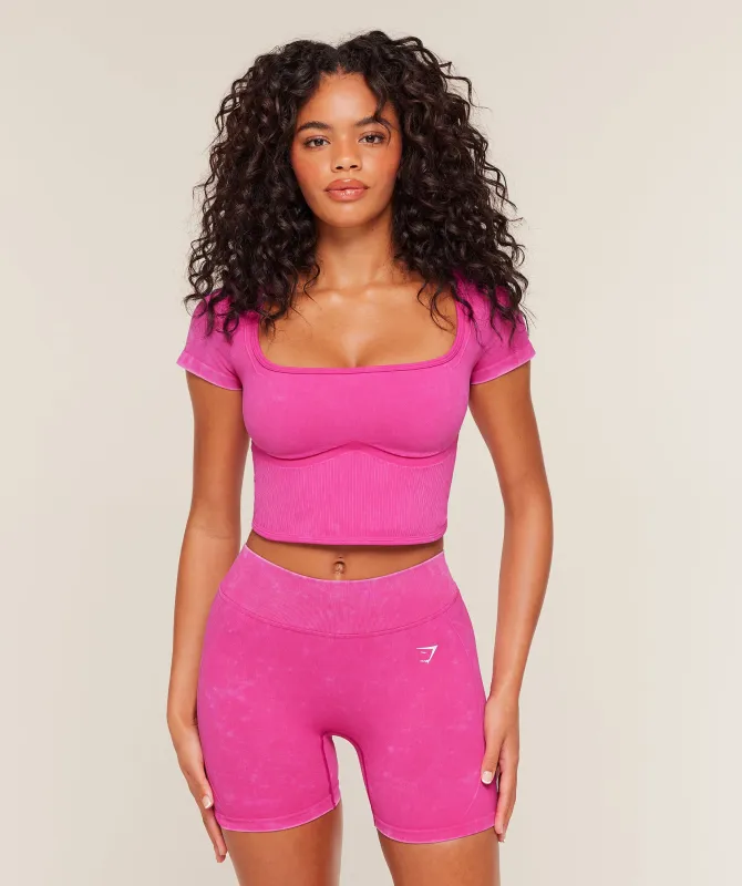 Gymshark x Bratz Crop Top - Super-Set Pink/Wash made by Gymshark