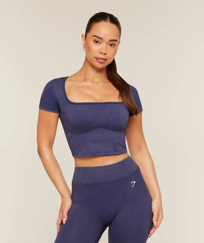Gymshark x Bratz Crop Top - Indigo Purple/Wash made by Gymshark