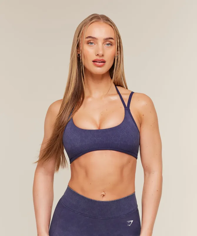 Gymshark x Bratz Light Support Sports Bra - Indigo Purple/Wash made by Gymshark