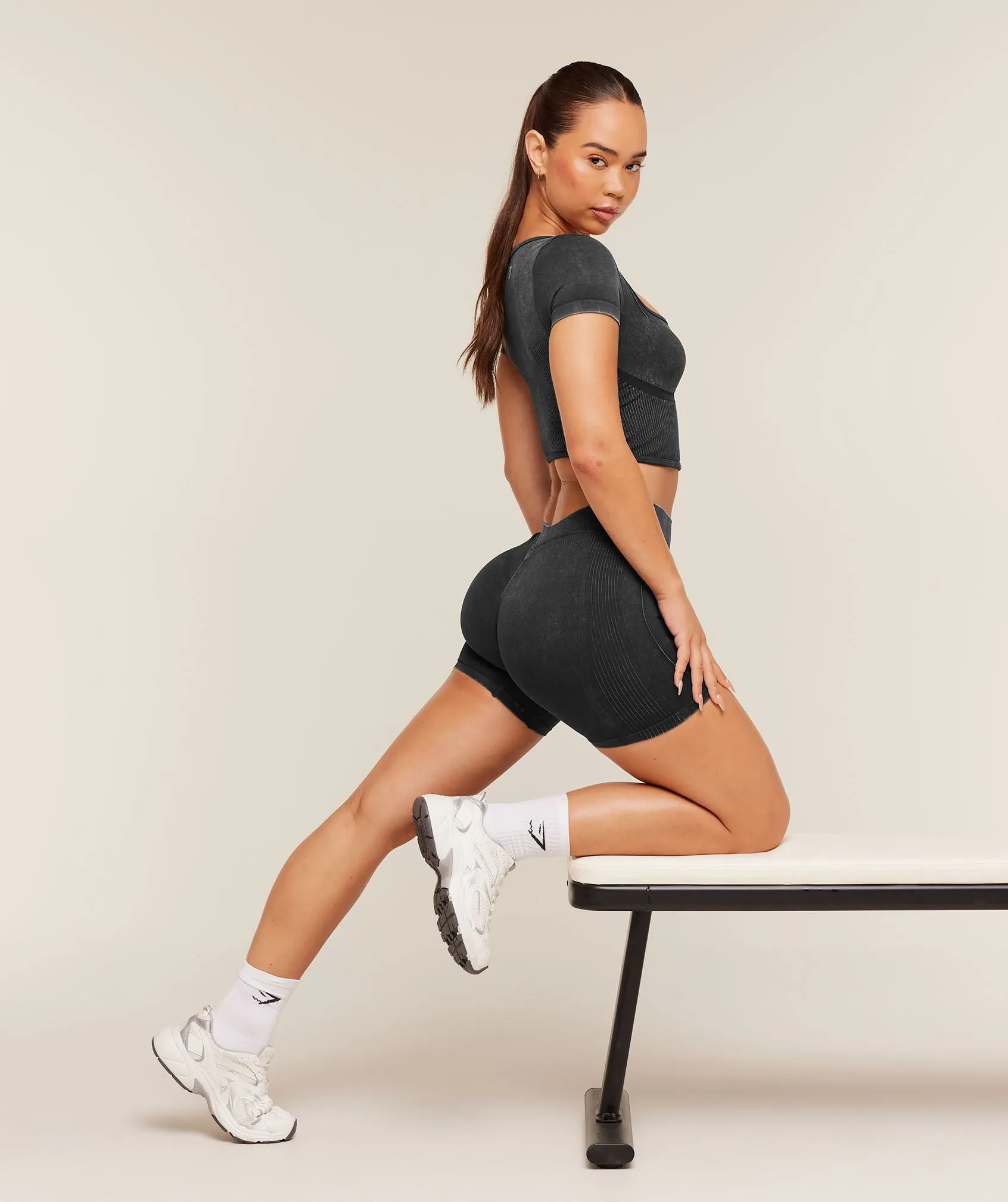 Gymshark x Bratz Shorts - Black/Wash sold by Gymshark product image thumbnail 5