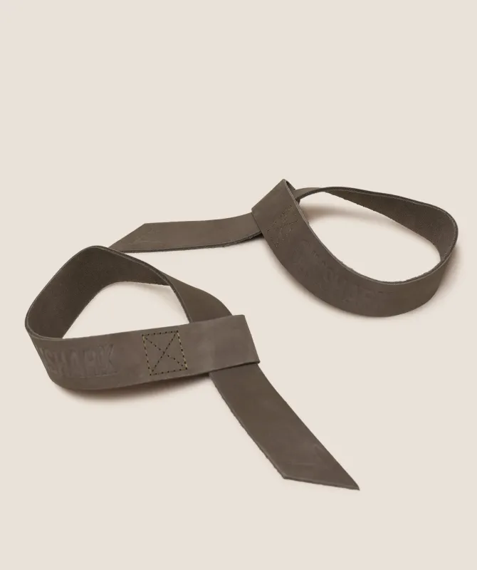 Gymshark Leather Lifting Straps - Spiced Brown made by Gymshark