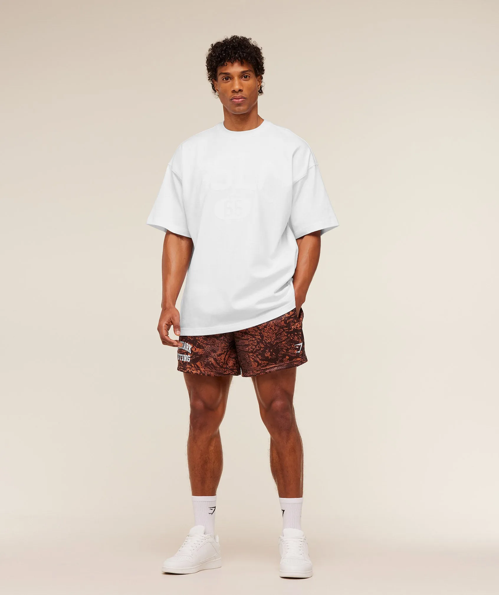 Gymshark Lifting Mesh 5" Shorts - Terracotta Orange sold by Gymshark product image thumbnail 5