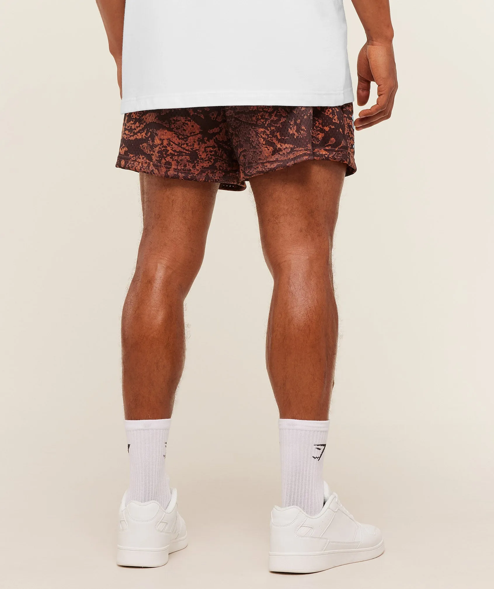 Gymshark Lifting Mesh 5" Shorts - Terracotta Orange sold by Gymshark product image thumbnail 2