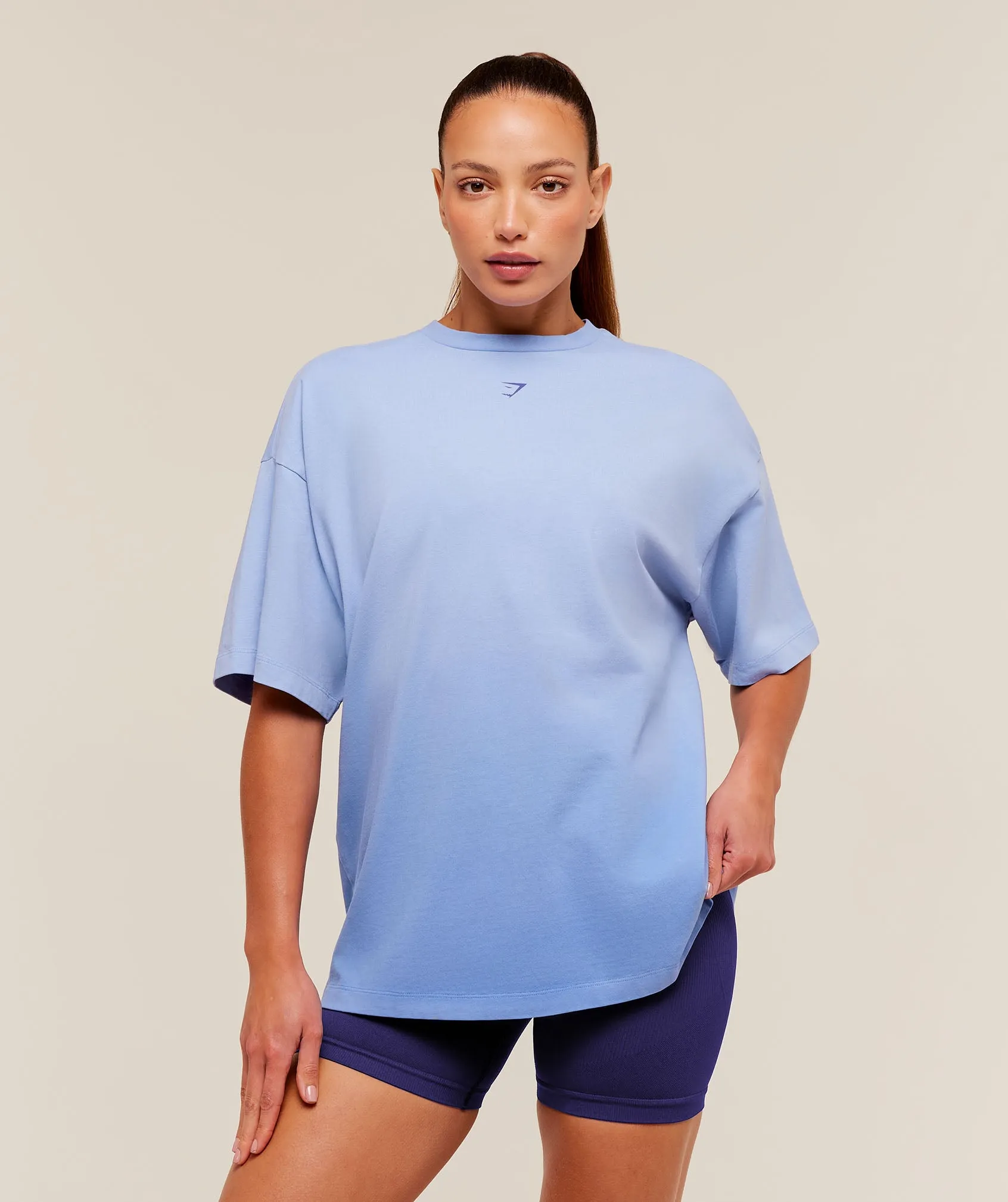 Gymshark Hard Work Dice Graphic Short Sleeve T-Shirt - Steady Purple/Wash sold by Gymshark product image thumbnail 2