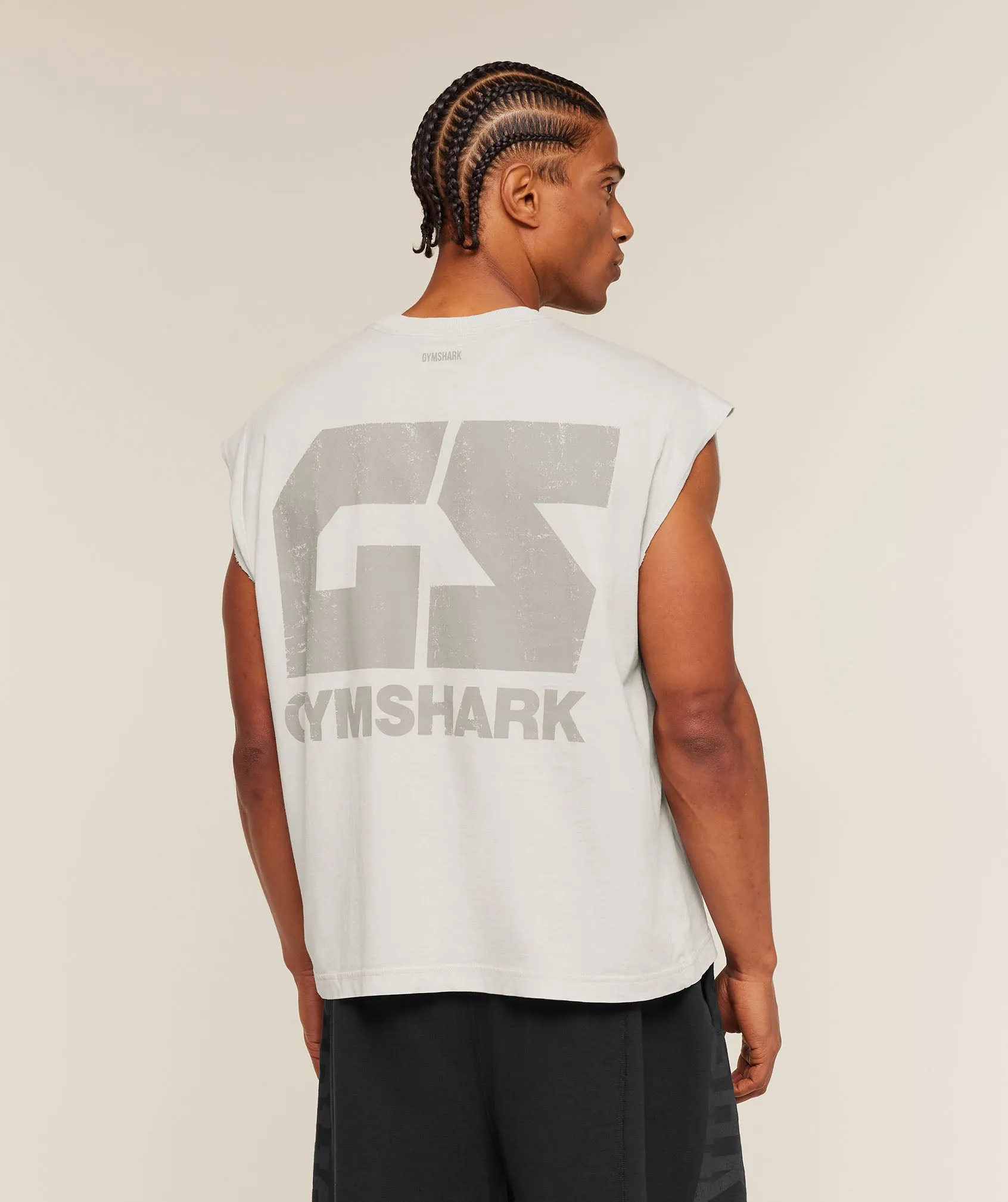 Gymshark Accent Capped Sleeve T-Shirt - Light Grey sold by Gymshark