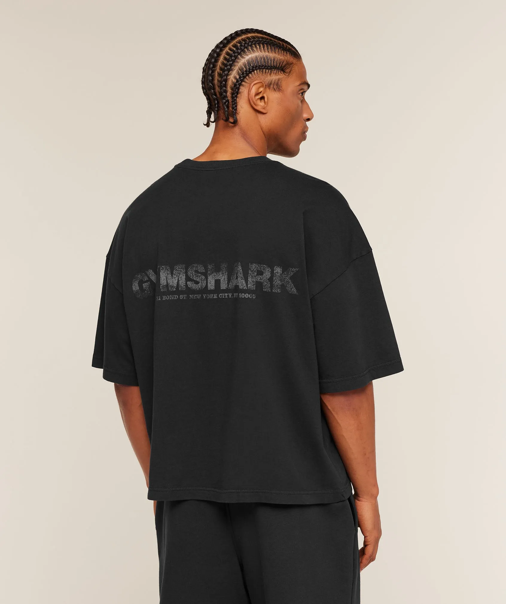 Gymshark Accent Boxy T-Shirt - Black sold by Gymshark product image thumbnail 2
