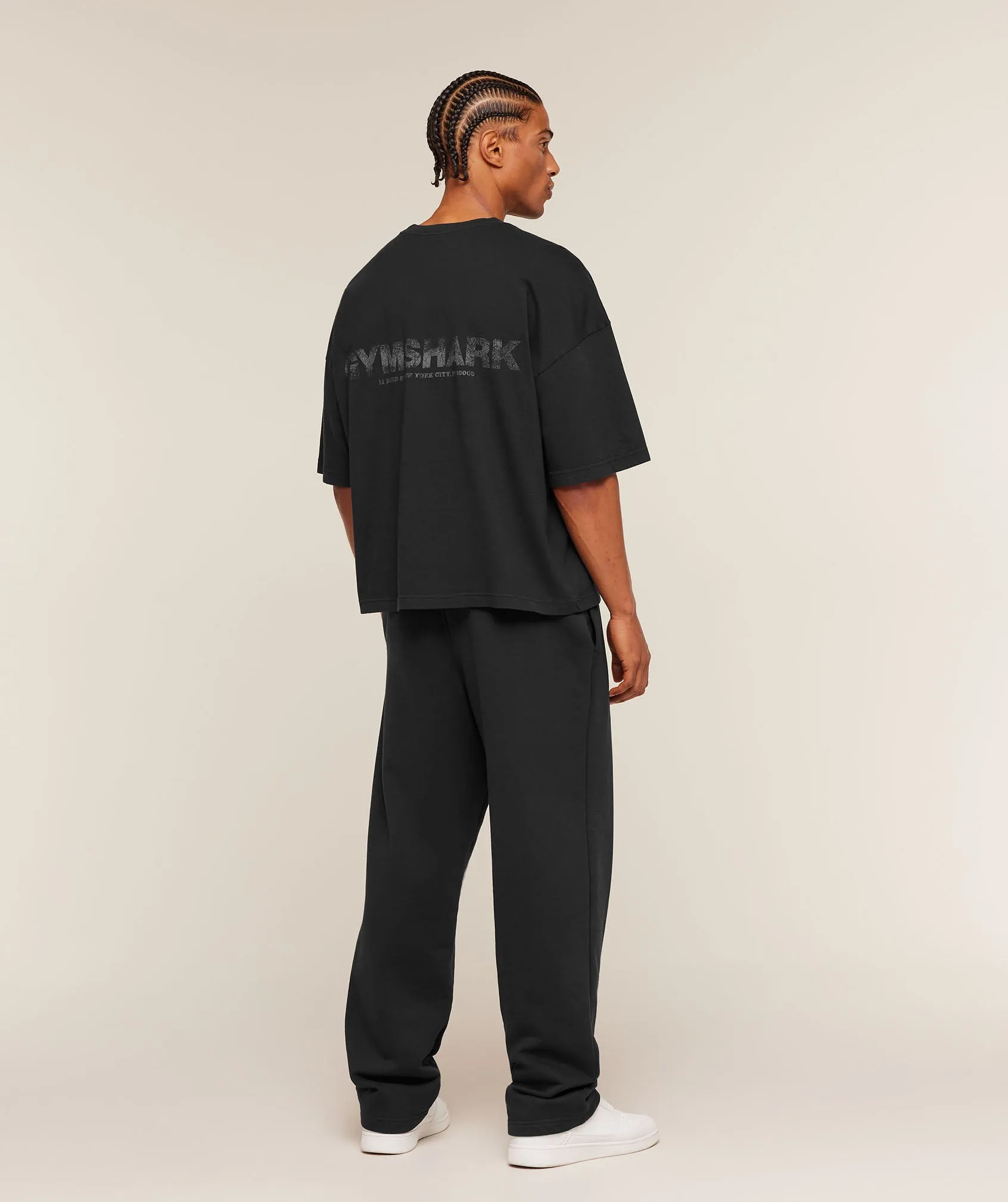 Gymshark Accent Boxy T-Shirt - Black sold by Gymshark product image thumbnail 4