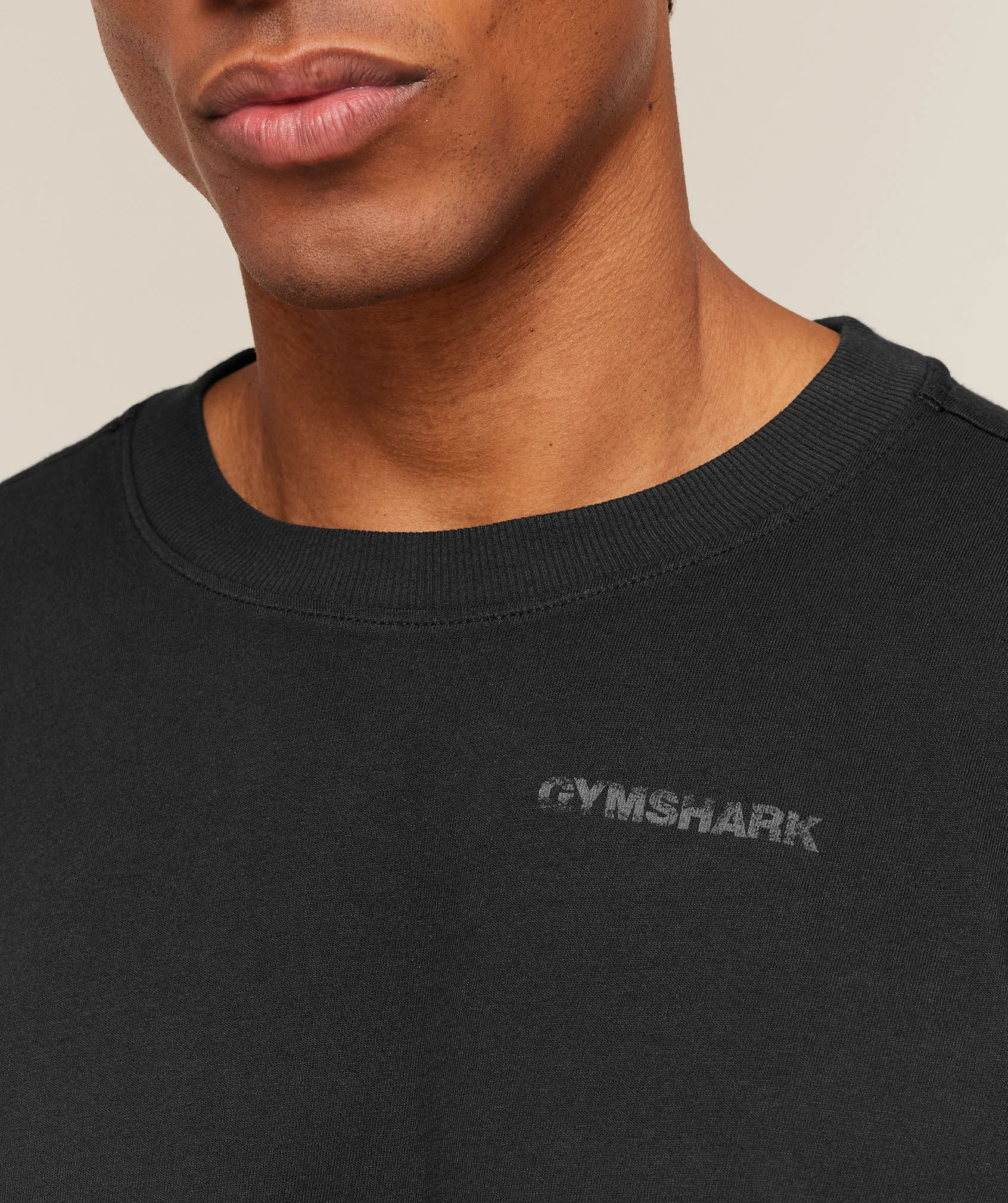Gymshark Accent Boxy T-Shirt - Black sold by Gymshark product image thumbnail 5