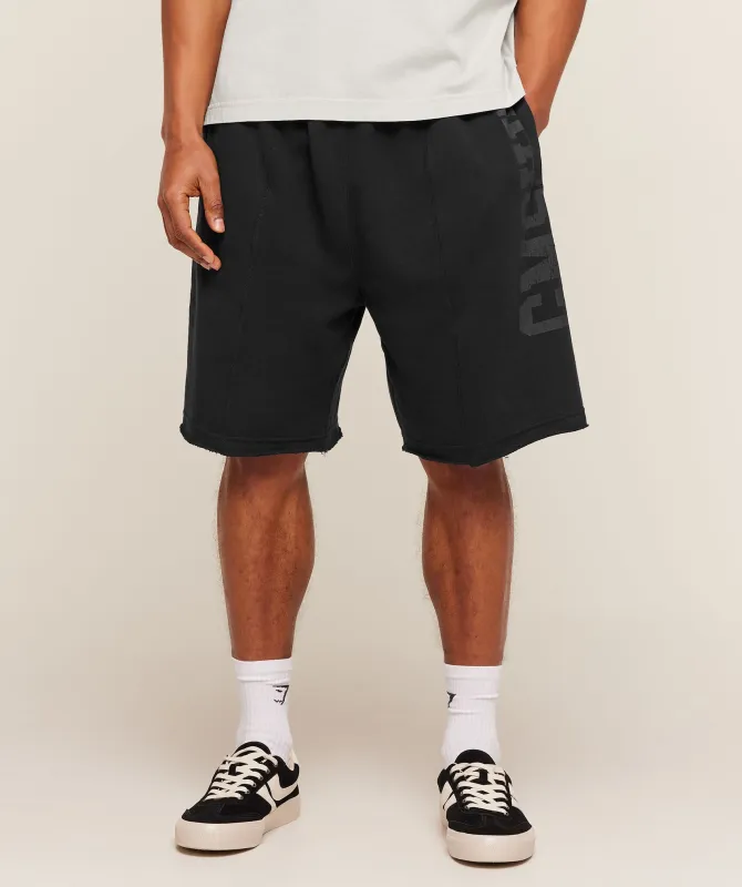 Gymshark Accent Graphic Sweat Shorts - Black made by Gymshark