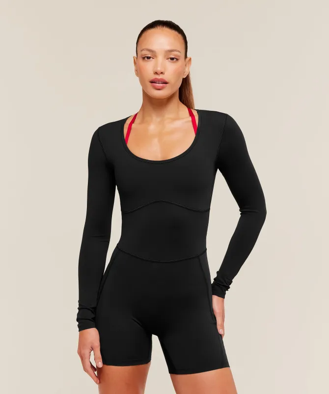 Gymshark Lifting Dipped Waistband All-In-One - Black made by Gymshark