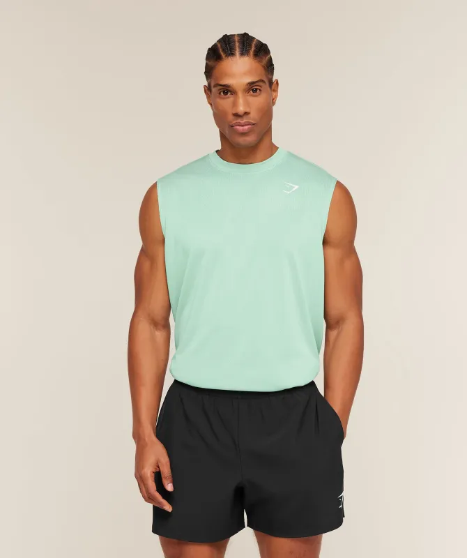 Gymshark Washed Pastels Tank - Pop Turquoise/Wash made by Gymshark