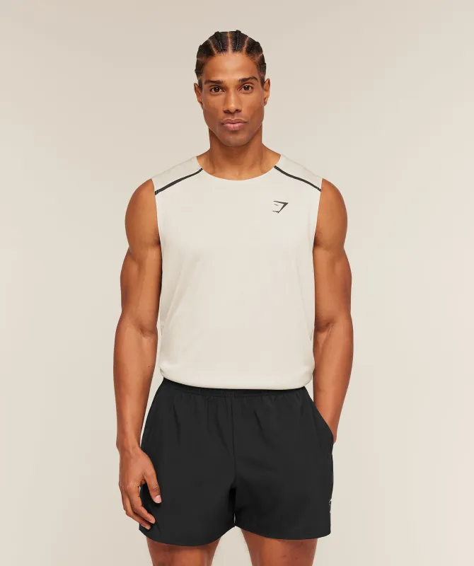 Gymshark Arrival Contrast Tank - Tinted White/Pebble Grey made by Gymshark