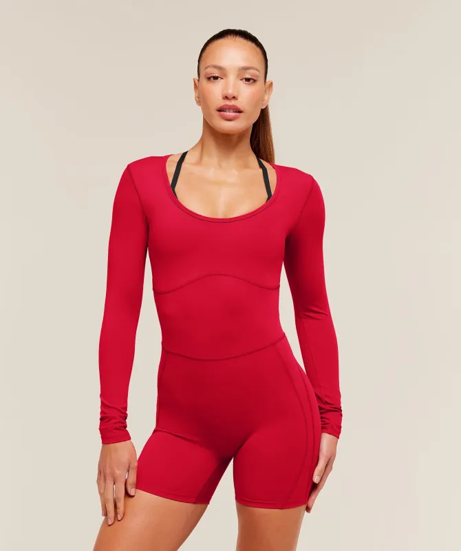 Gymshark Lifting Dipped Waistband All-In-One - Carmine Red made by Gymshark