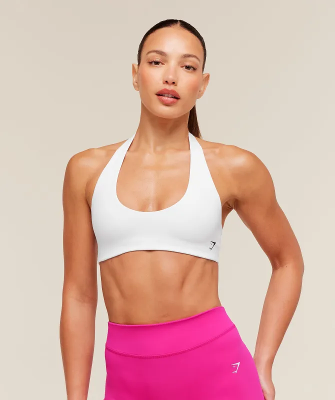 Gymshark Halter Bralette - White made by Gymshark