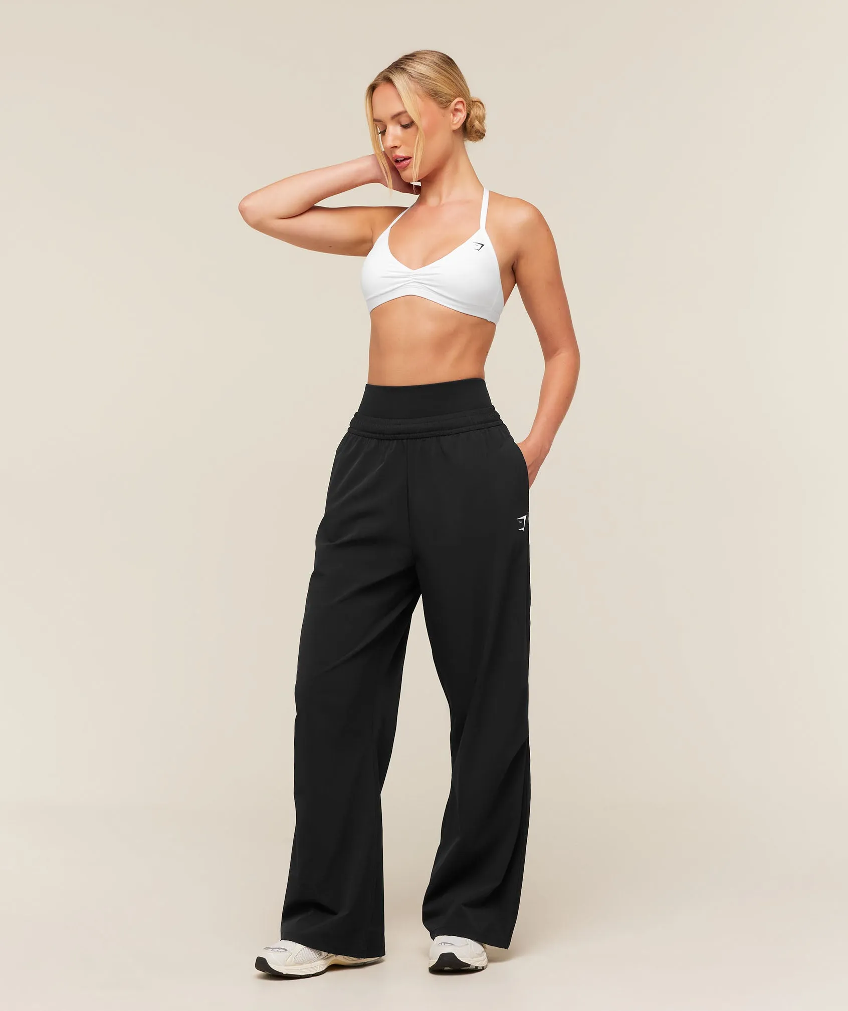 Gymshark Pump Straight Leg Pants - Black sold by Gymshark product image thumbnail 4