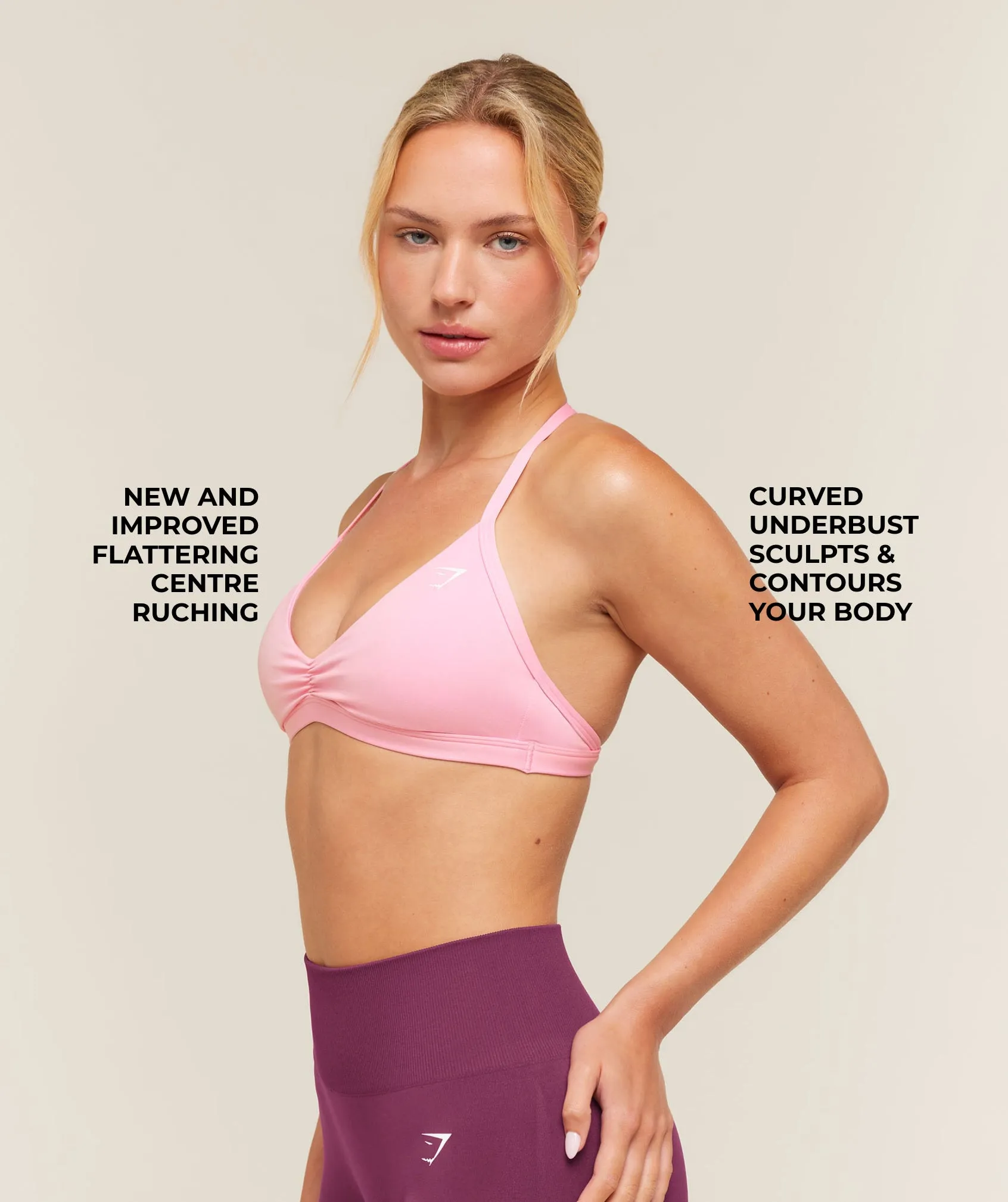 Gymshark Minimal Sports Bra 2.0 - Poise Pink sold by Gymshark product image thumbnail 4