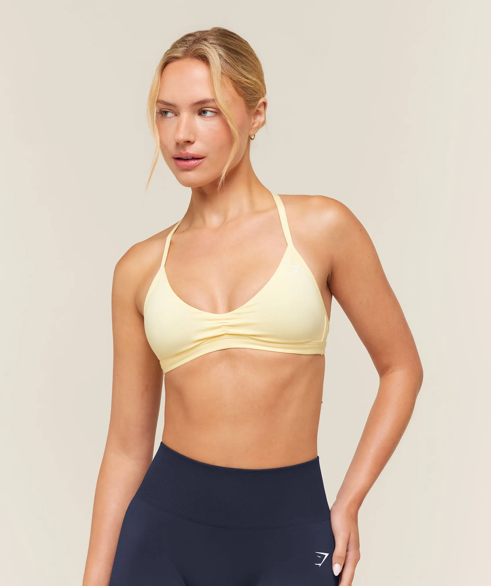 Gymshark Minimal Sports Bra 2.0 - Butter Yellow sold by Gymshark