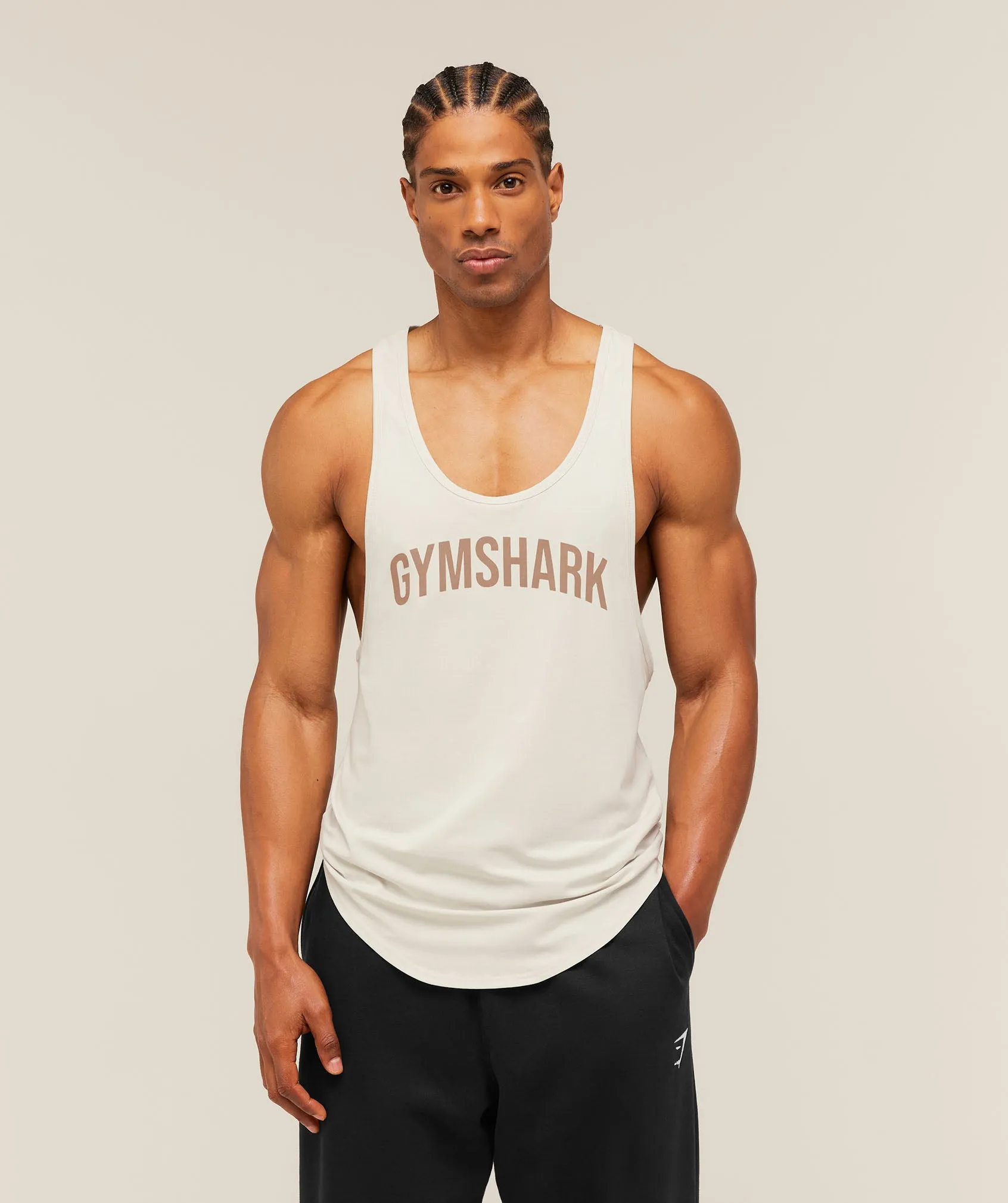 Gymshark x Frazetta Power Stringer - Tinted White sold by Gymshark product image thumbnail 2